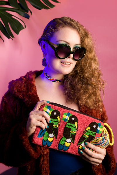 Pink Bird Purse