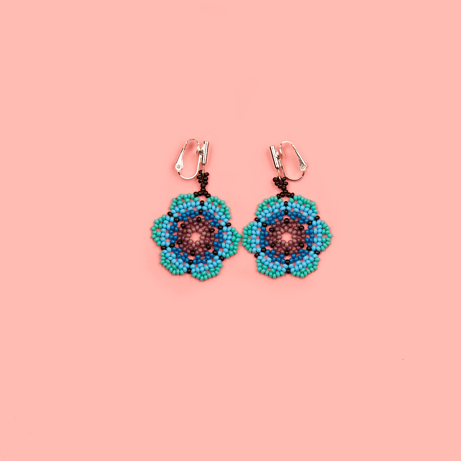 Blue Daisy Earring