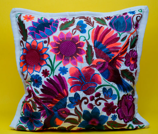 White Mitla Pillow