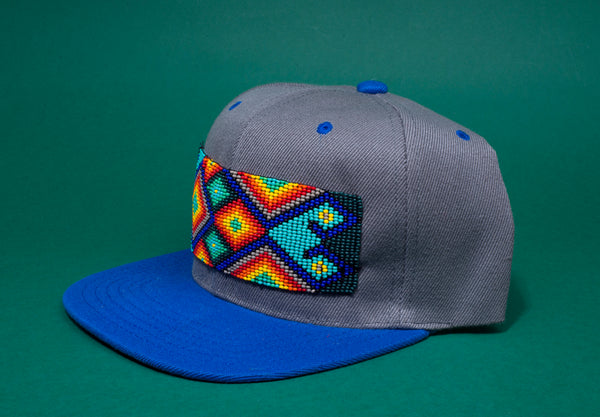 Blue beaded Hat