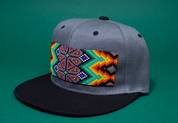 Black Beaded Hat