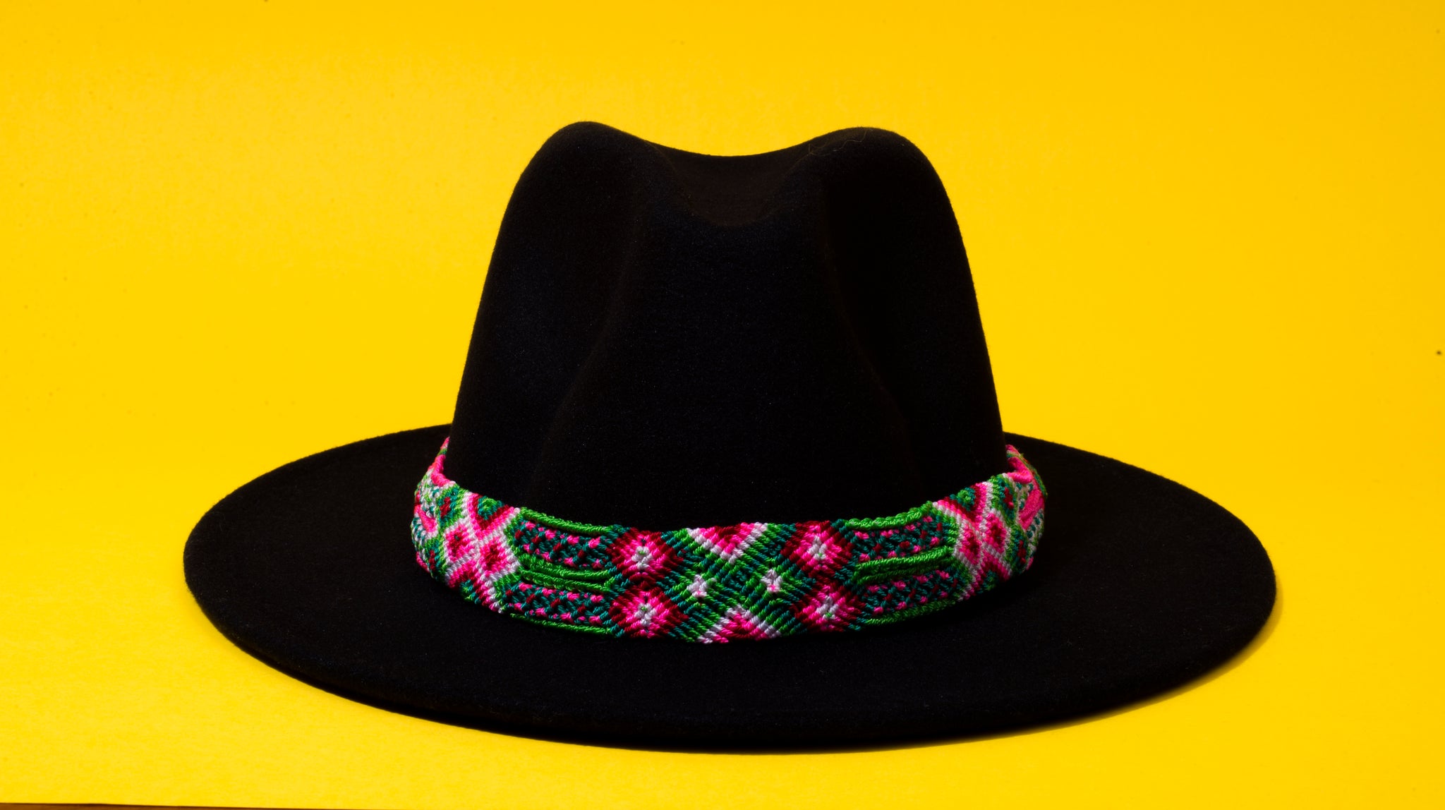 Green Pink hat belt